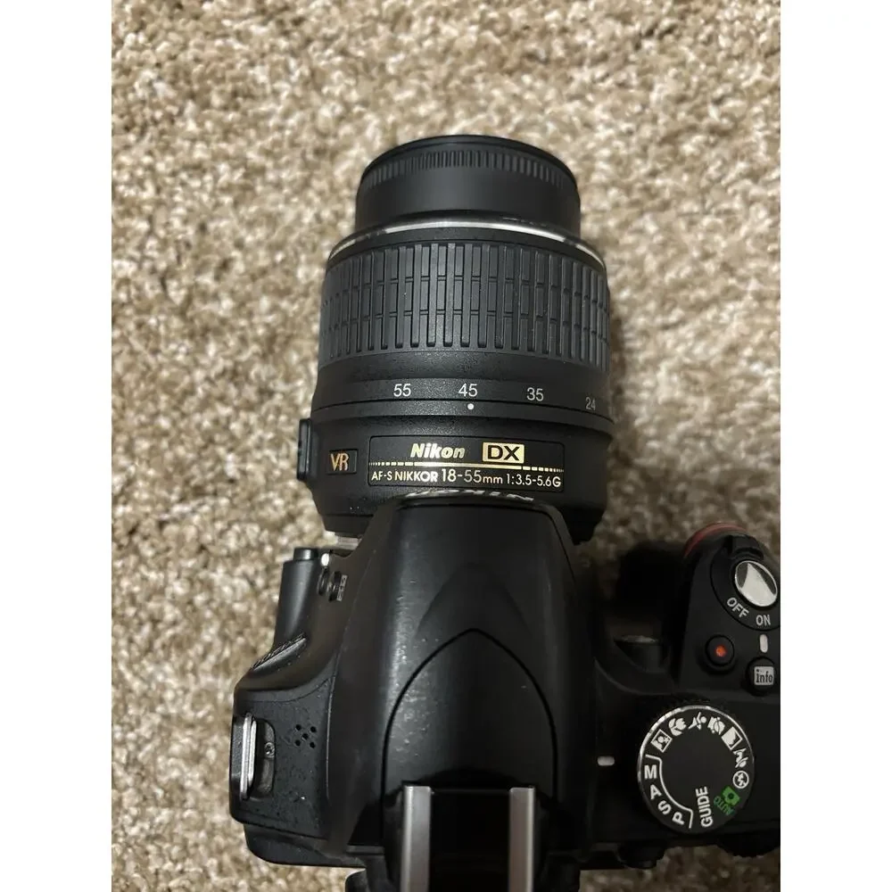 Nikon D3200 Digital Camera With Lens And Box